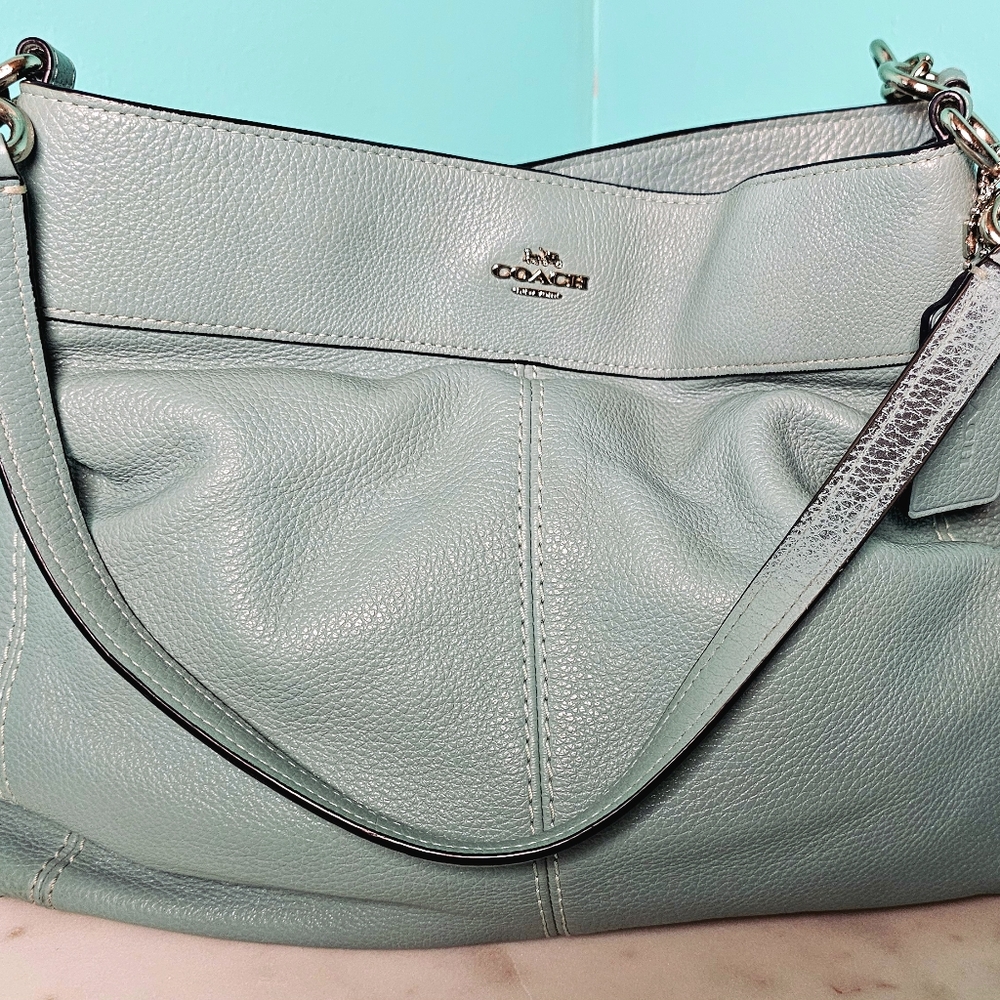Coach Lexy Pebbled Shoulder Bag